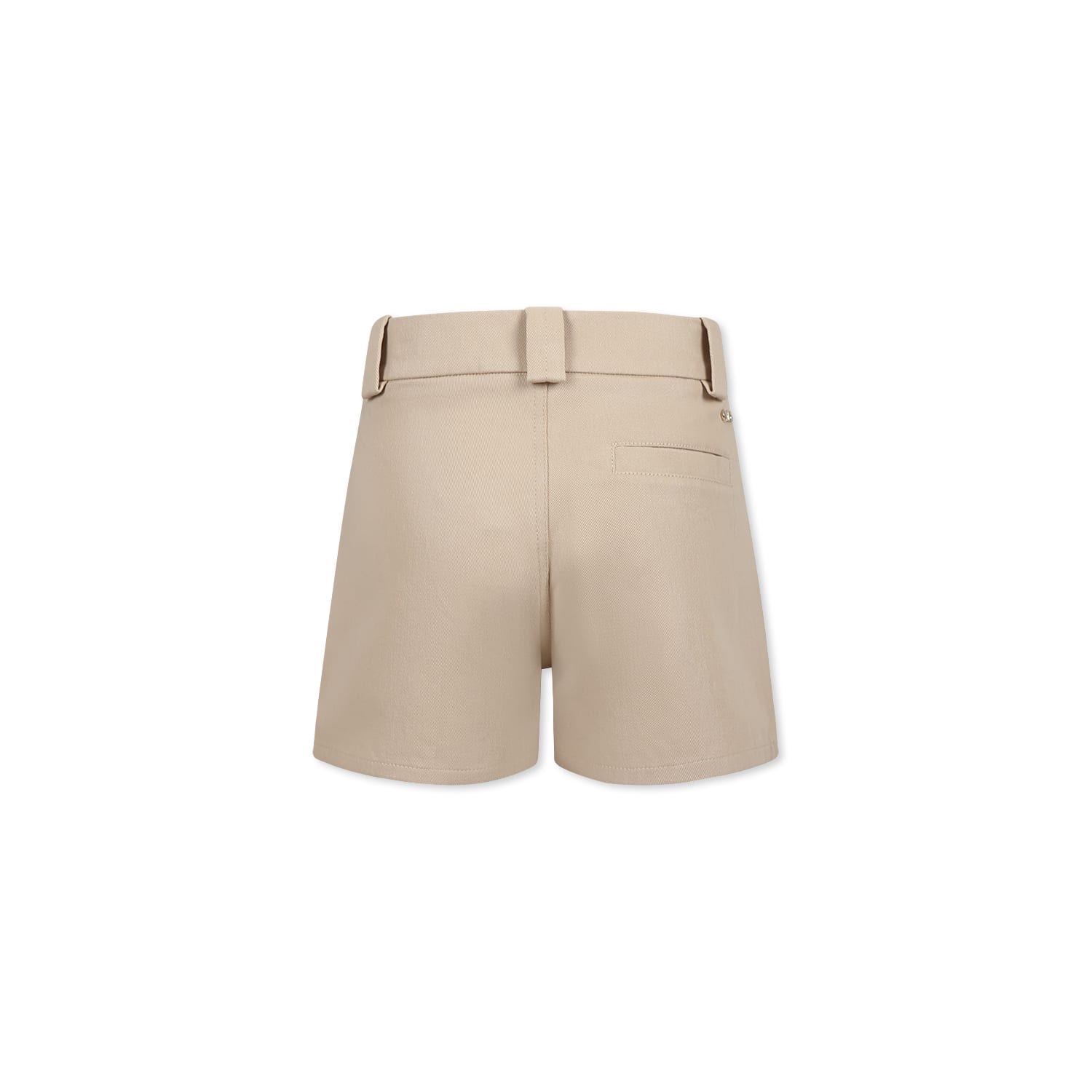 Chloé Organic Cotton Shorts In Beige