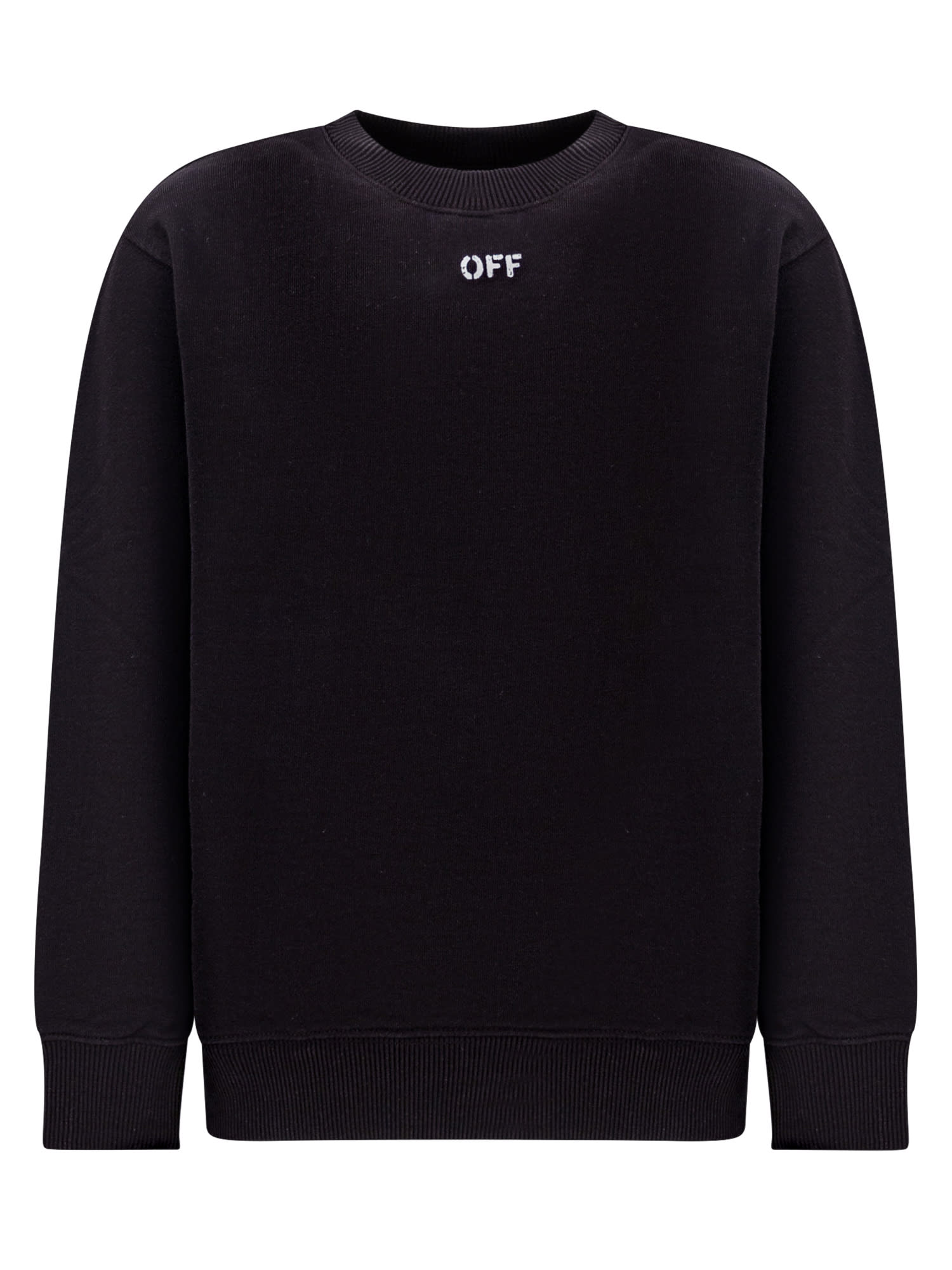 Off-white Kids' Arrow Sweatshirt In Black