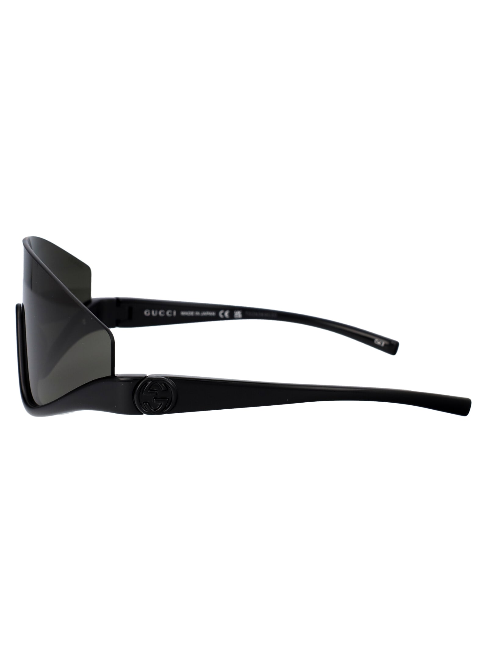 Shop Gucci Gg1650s Sunglasses In 001 Black Black Grey