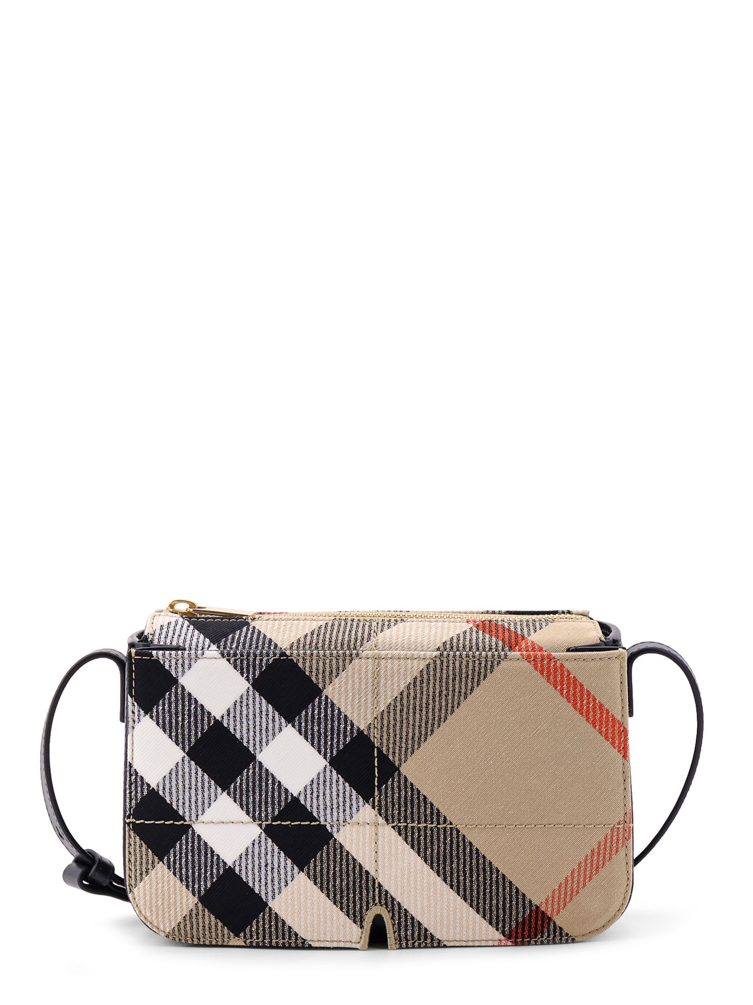 Shop Burberry Snip Shoulder Bag In Beige