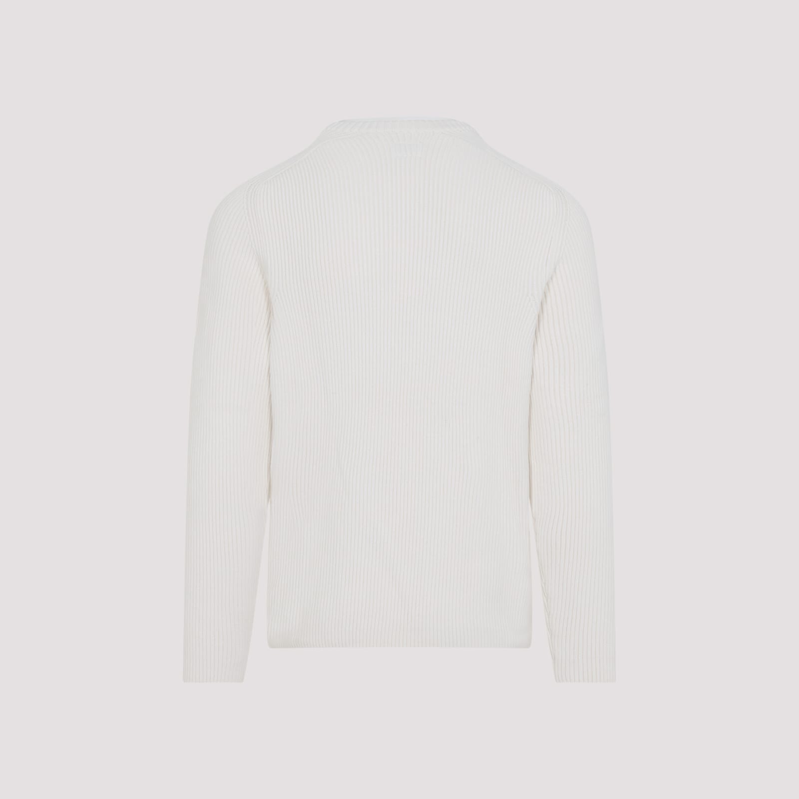 C.p. Company C. P. Company Man Sweater Ivory Size 44 Cotton In White