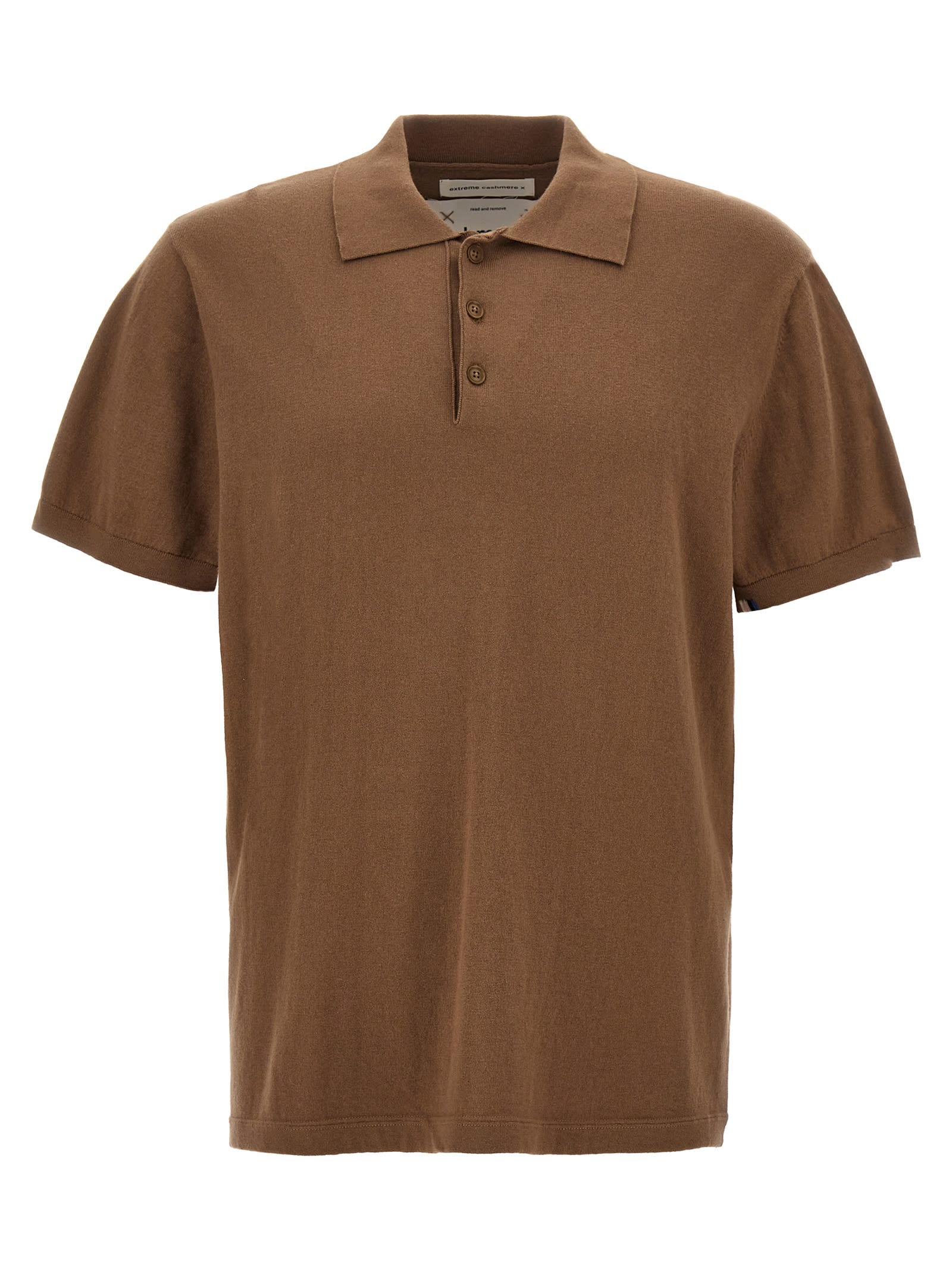 Shop Extreme Cashmere N°352 Avenue Polo Shirt In Brown