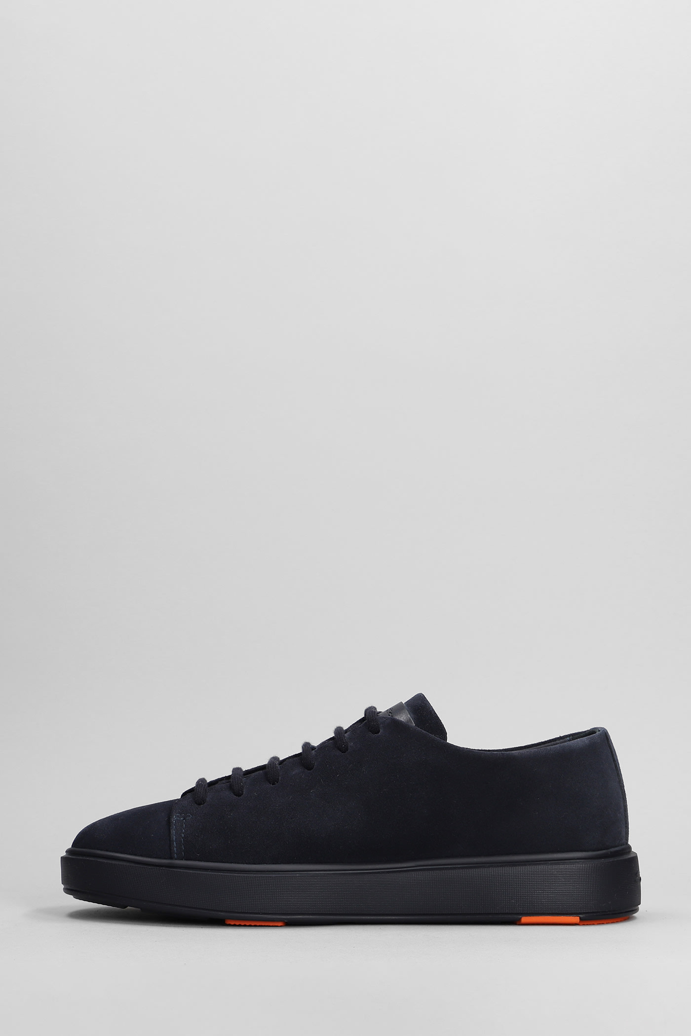 Shop Santoni Febe Sneakers In Blue Leather