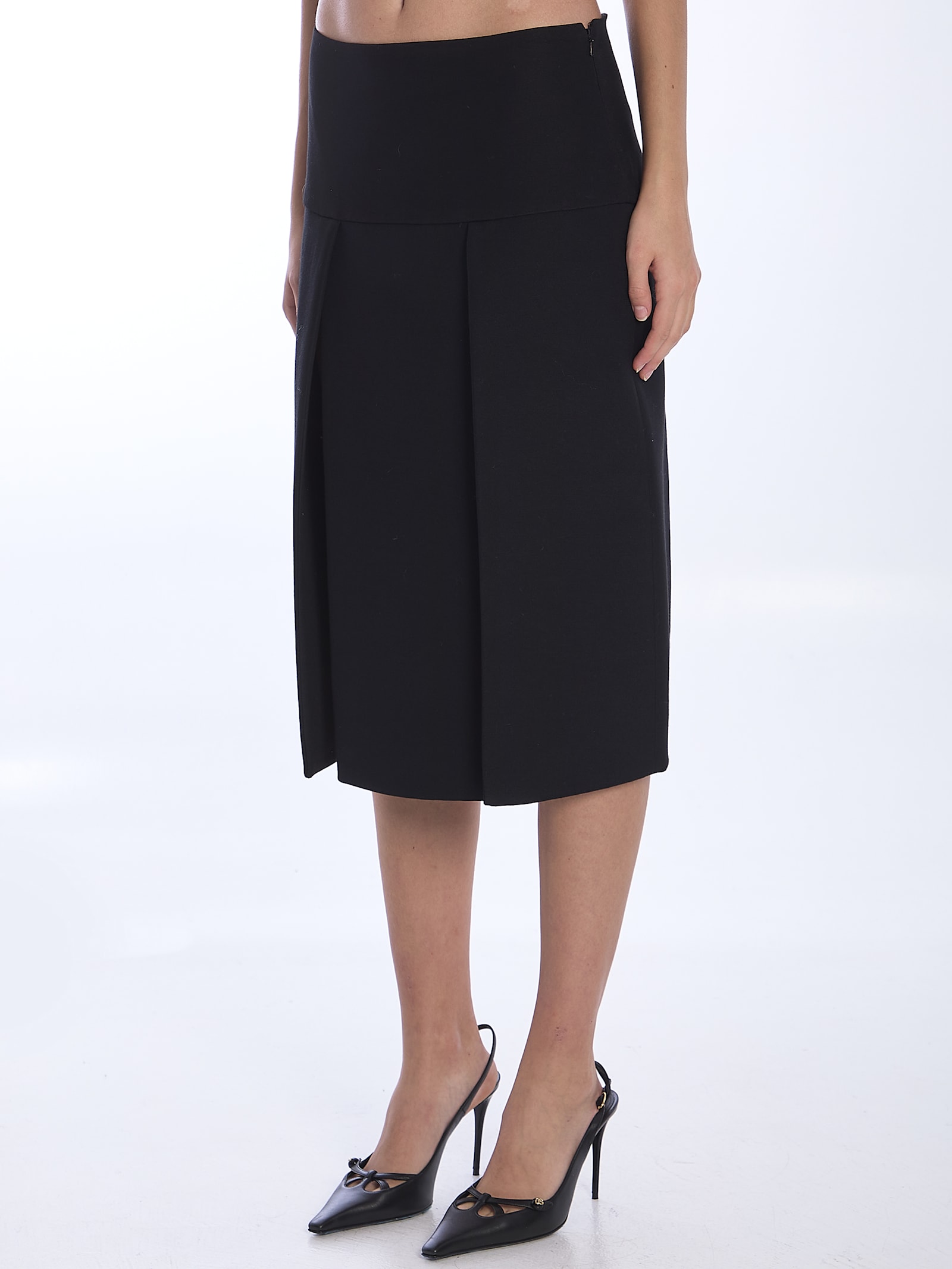 Shop Khaite Kidd Skirt In Black