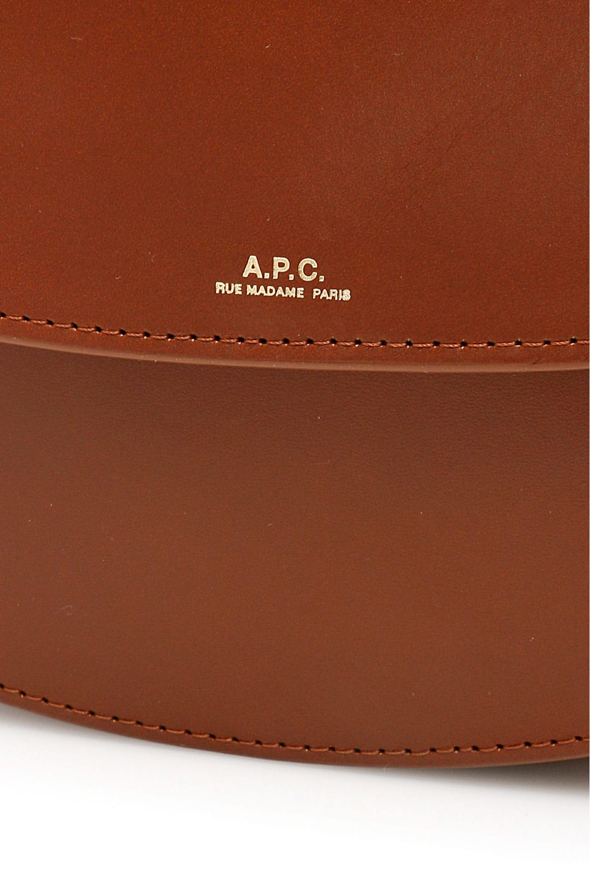 Shop Apc Genève Crossbody Bag In Noisette (brown)