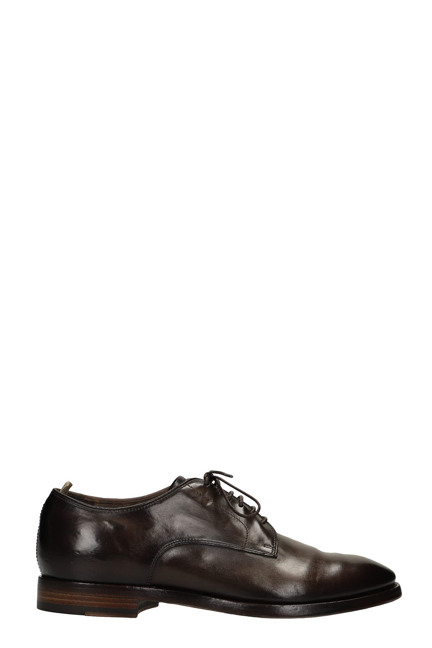 Officine Creative Lace Up Shoes In Brown Leather