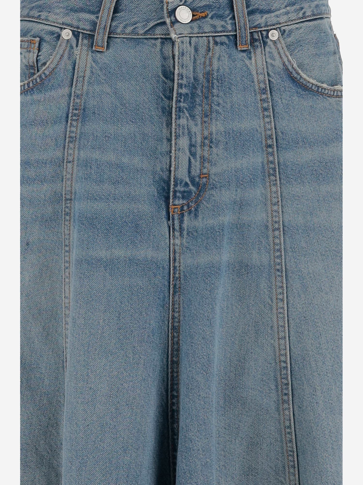Haikure Serenity Distressed Paneled Denim Maxi Skirt In Denim