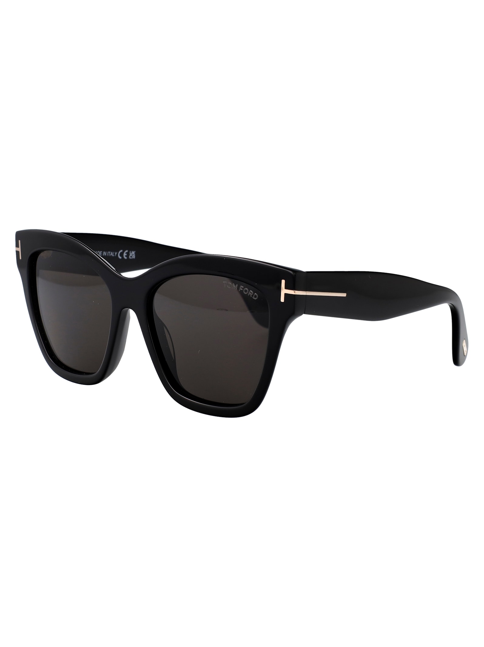 Tom Ford Pilot-frame Sunglasses In Nero Lucido / Fumo