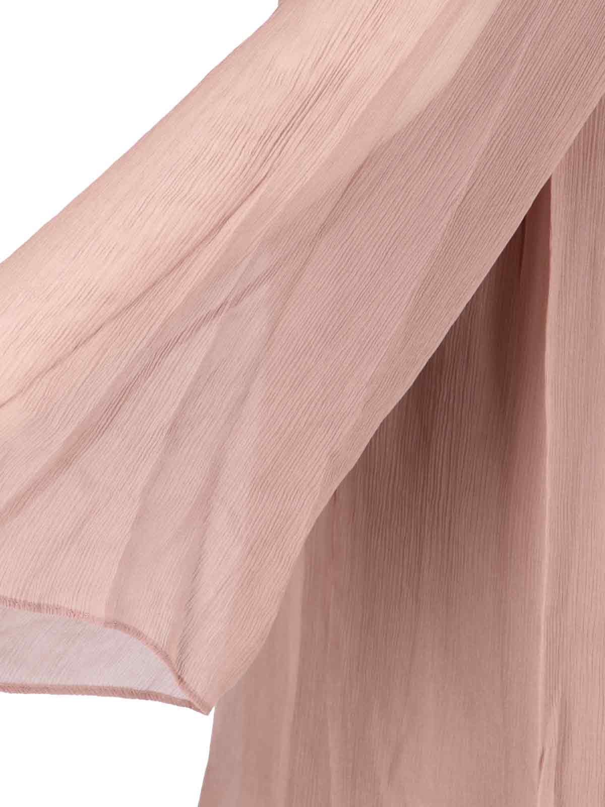 Staud Esther Mini Chiffon Dress In Brown