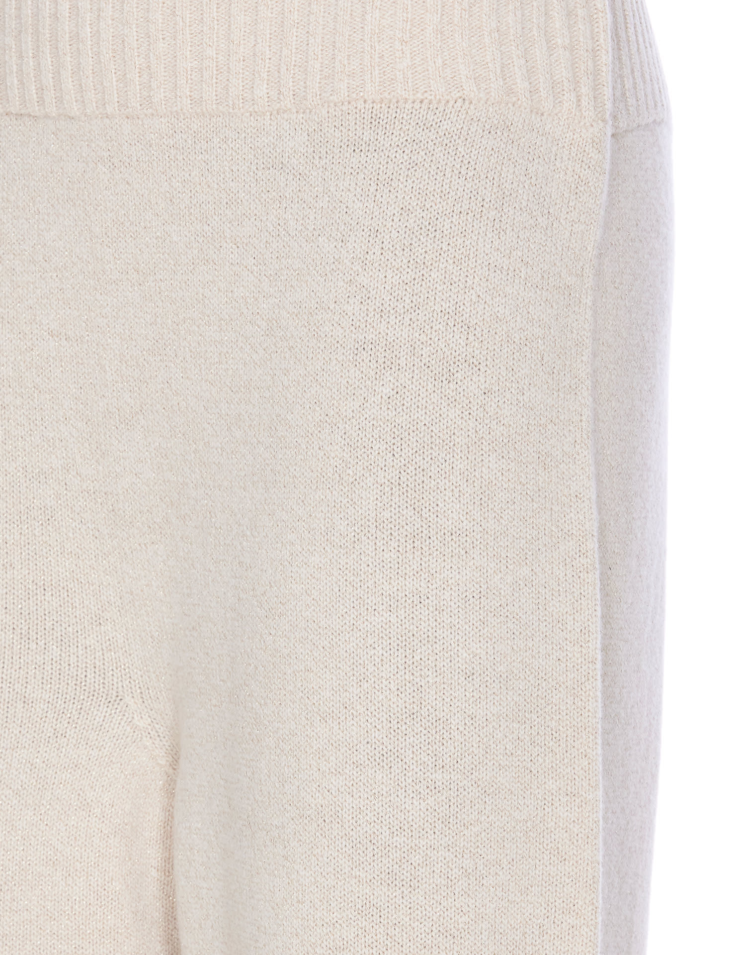 TWINSET MIXED WOOL AND LUREX TROUSERS