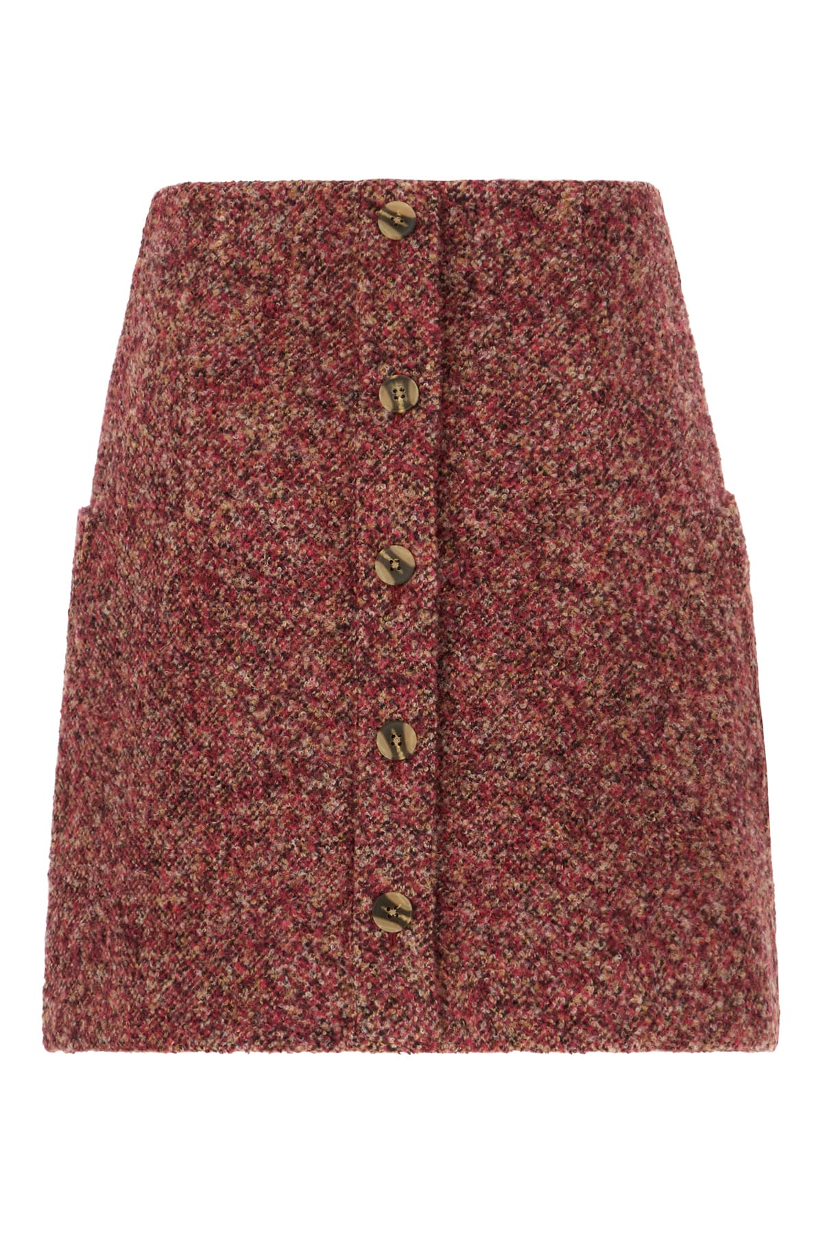 Shop Remain Birger Christensen Embroidered Acrylic Blend Mini Skirt In 181648