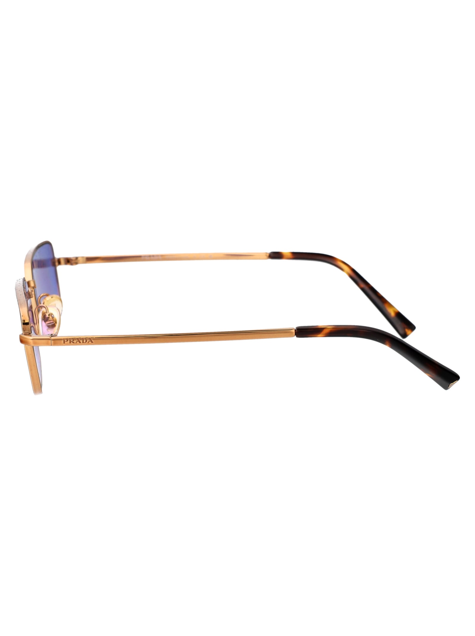 Prada 0pr A60s Sunglasses In 7oe01o Brass