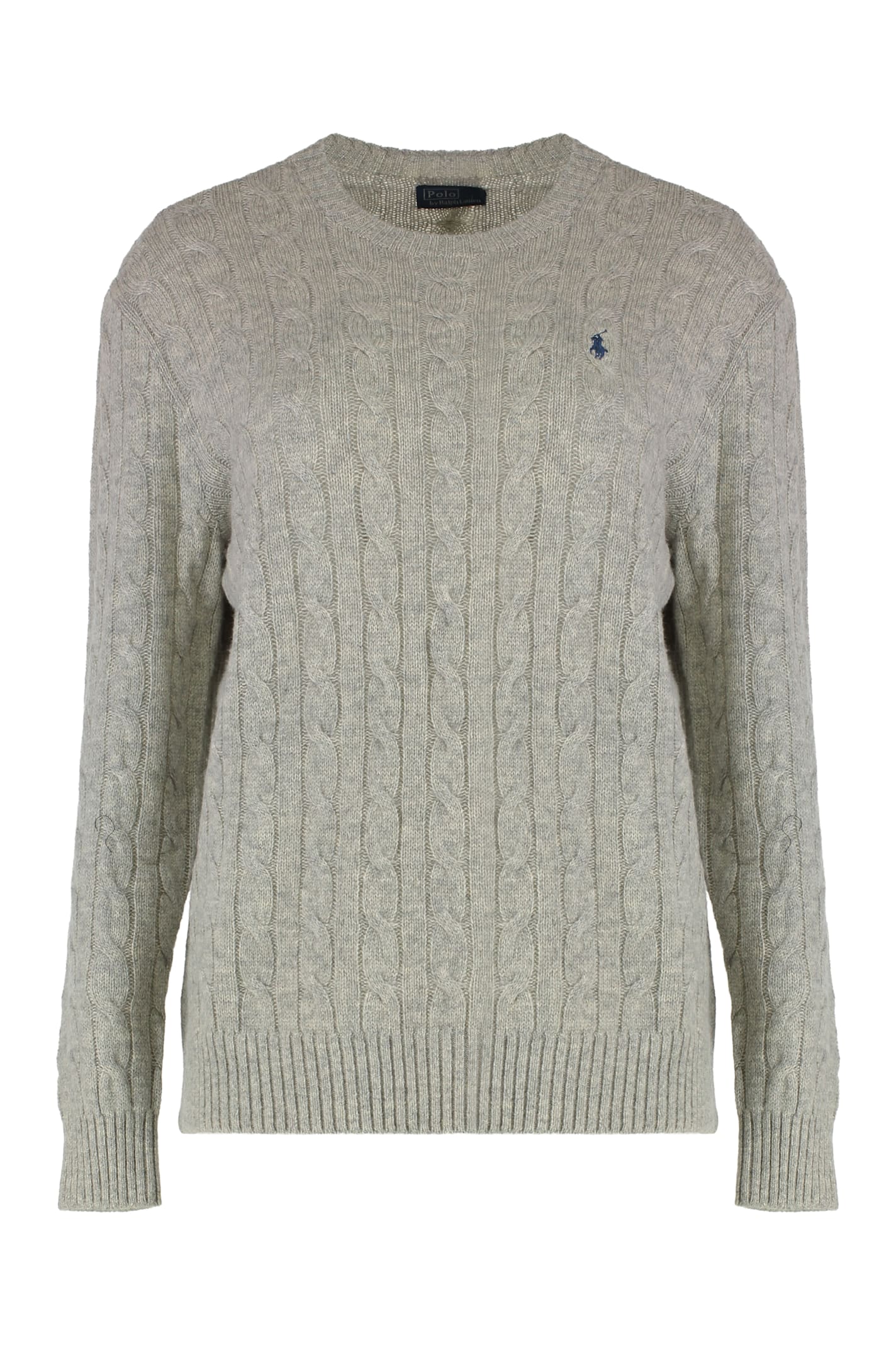 Polo Ralph Lauren Sweater In Cable Knit In Gray
