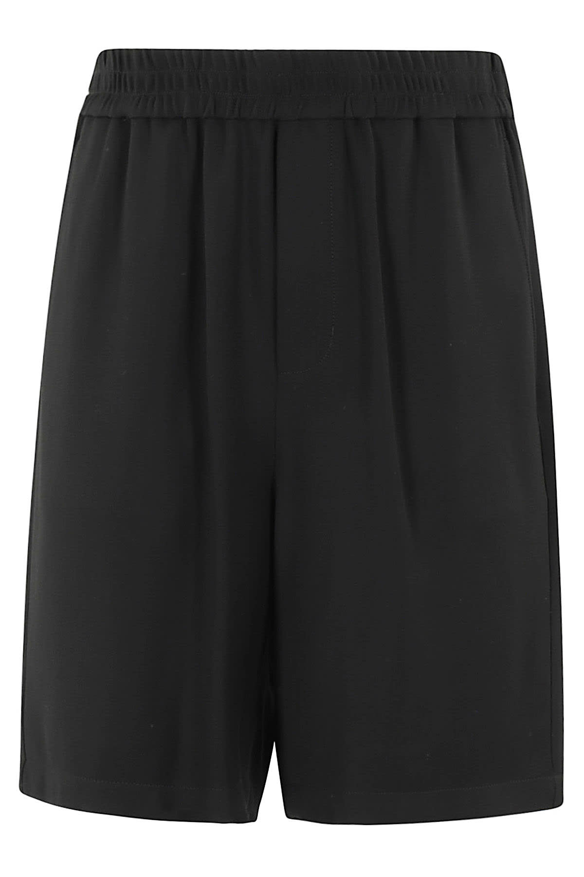 Ami Alexandre Mattiussi Ami Paris Bermuda With Elastic In Black