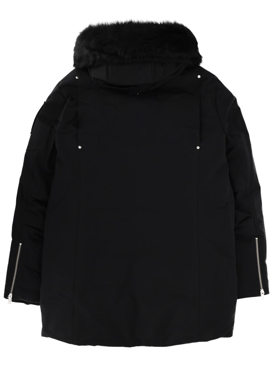 Moose Knuckles "original Shearling" Parka In Black
