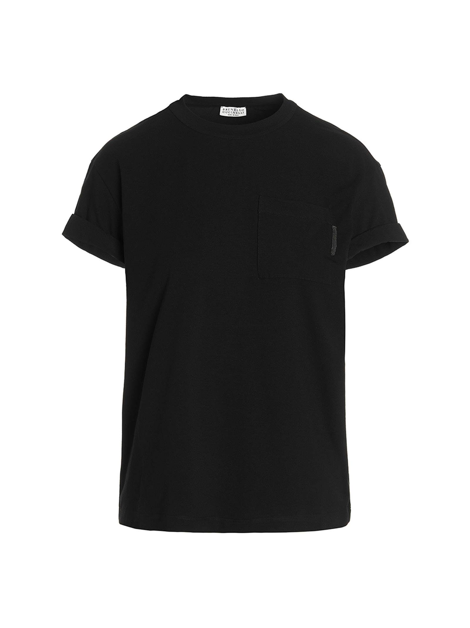 Crewneck T-shirt With Chest Pocket