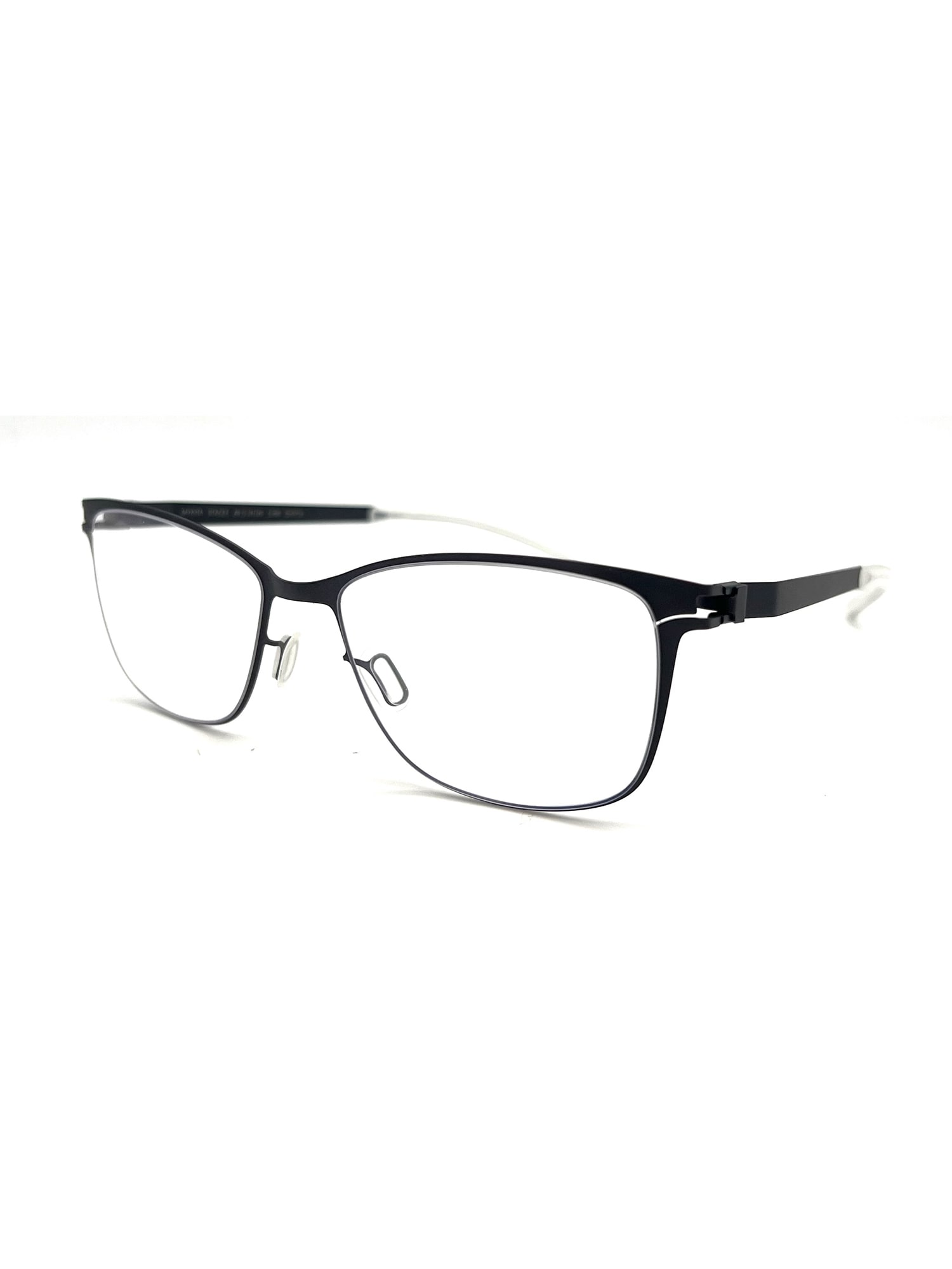Mykita Stacee Rectangular Frame Glasses In Blackberry
