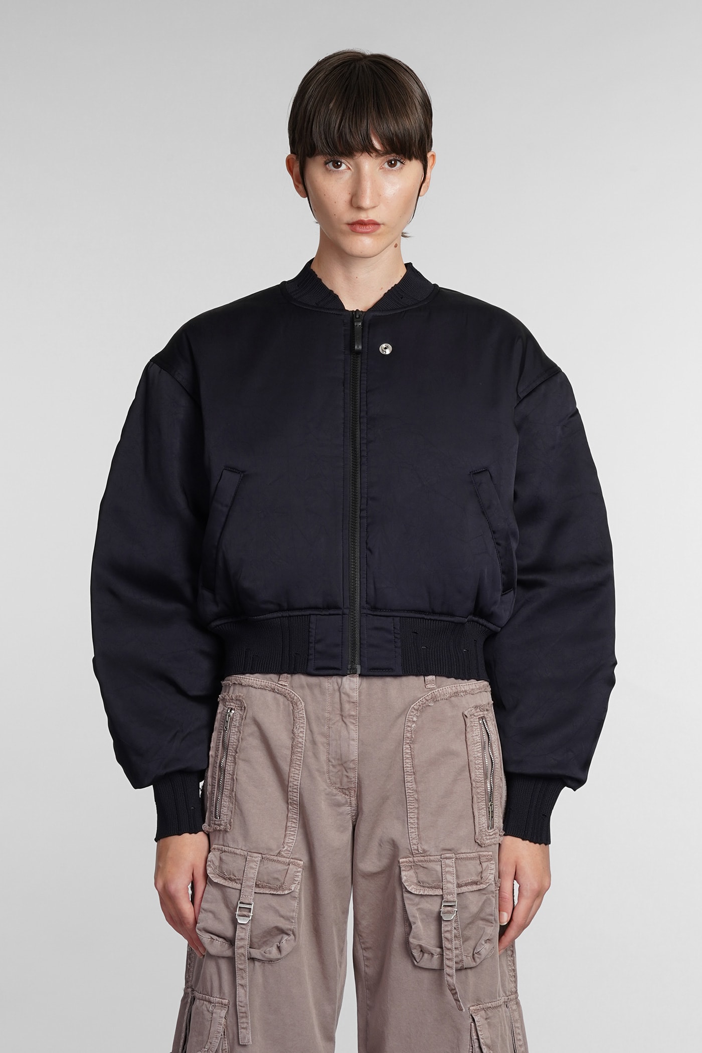 ACNE STUDIOS CASUAL JACKET IN BLACK POLYESTER