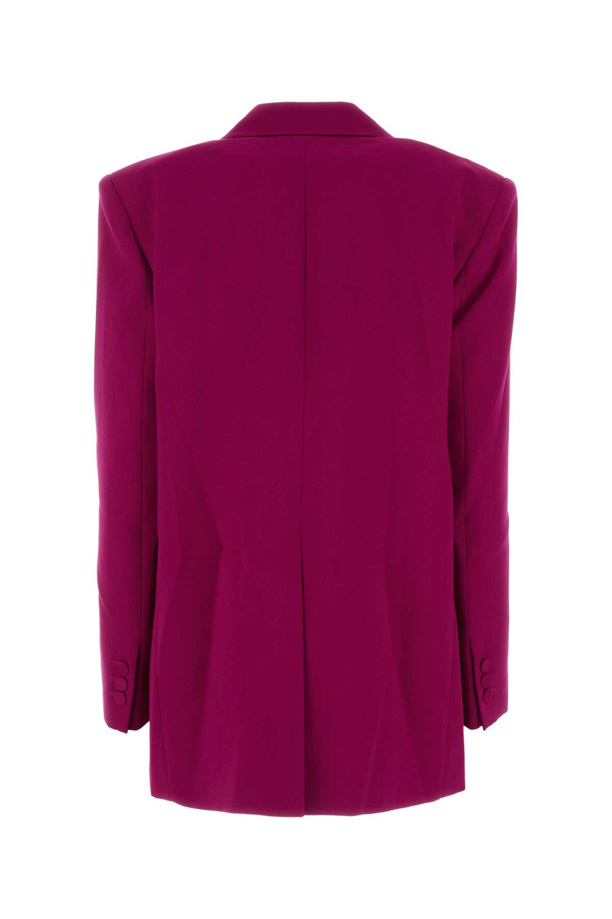 The Andamane Tyrian Purple Polyester Blazer In Ciclamino