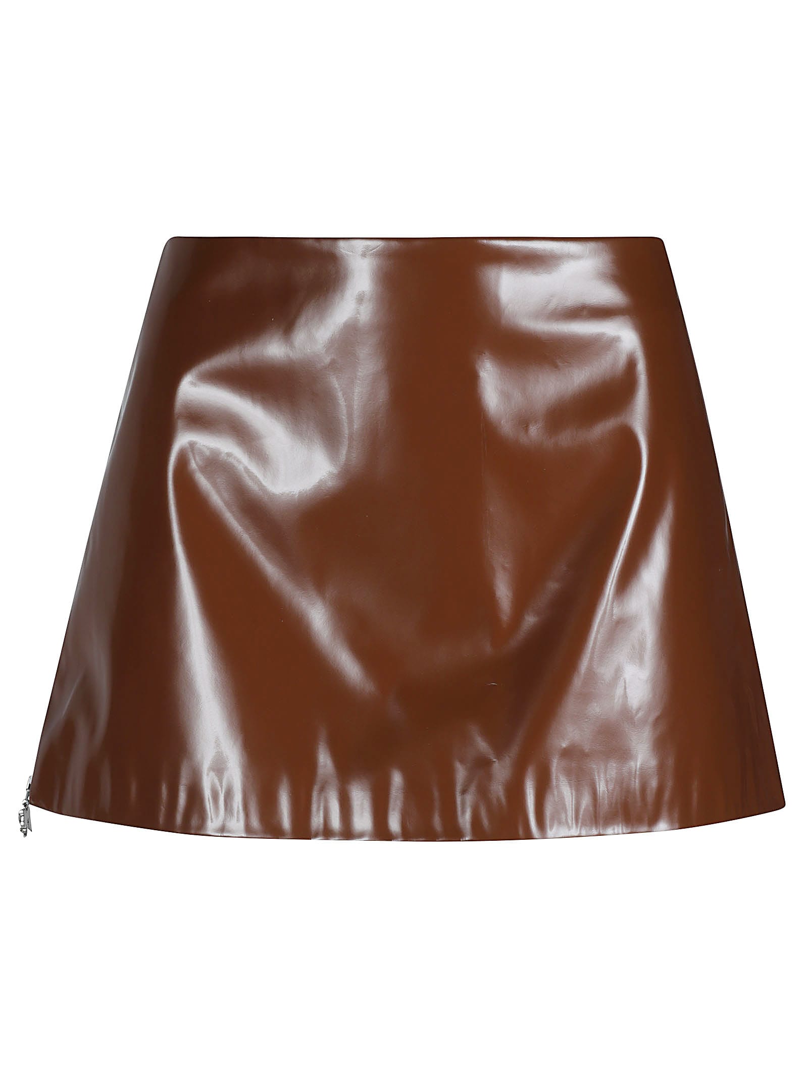 Acne Studios Zip Glossy Mini Skirt