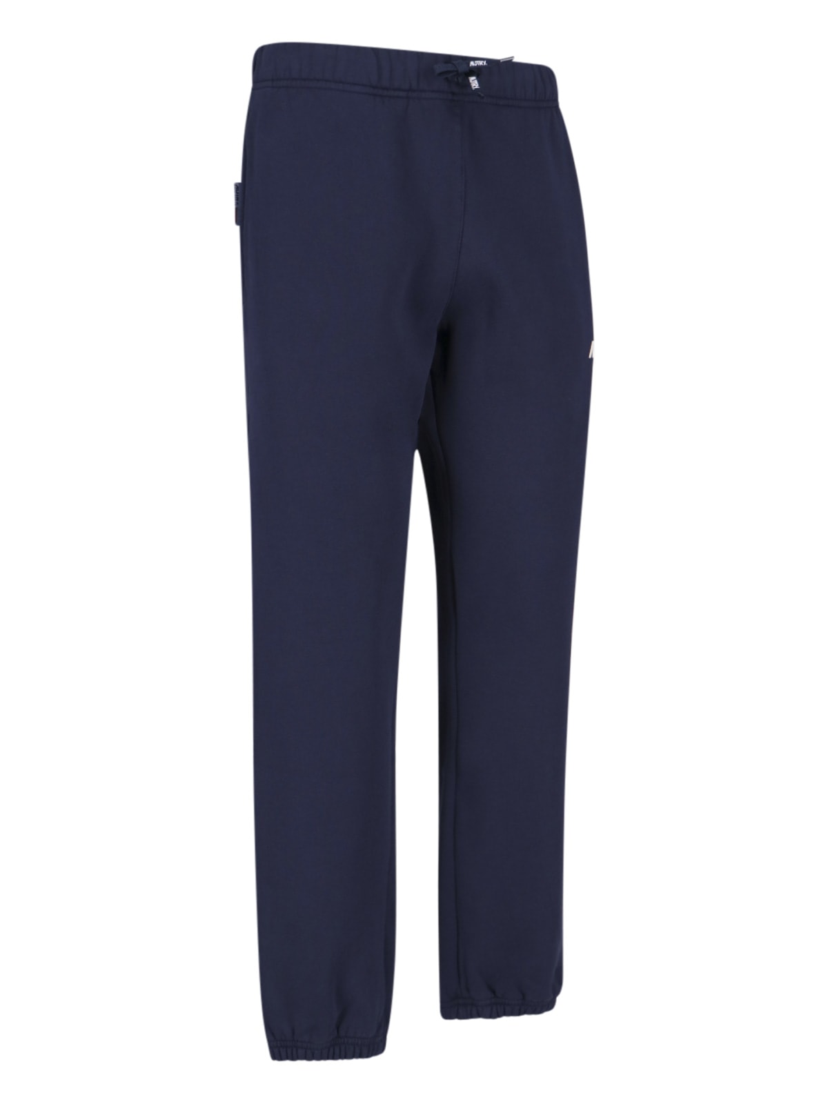 Shop Autry Drawstring Waist Logo Track Pants In Blue
