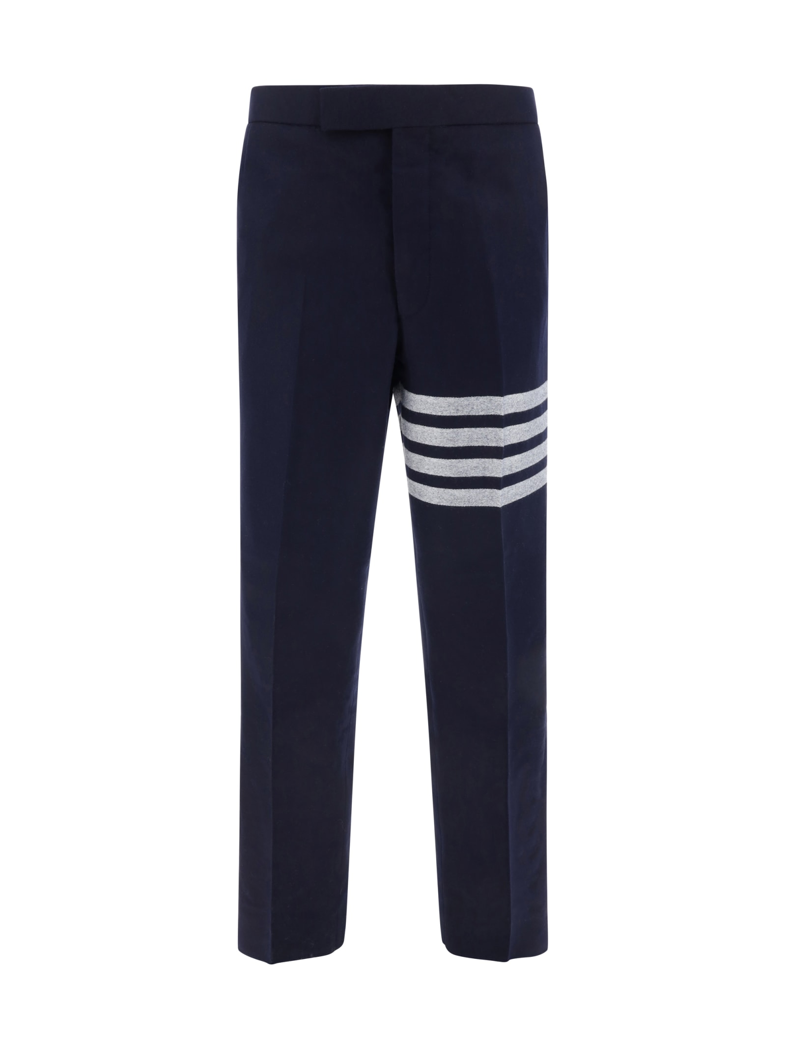 Shop Thom Browne Pants In Navy