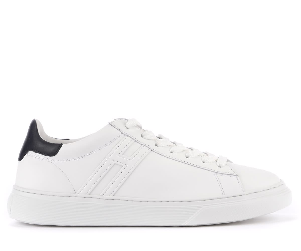 Hogan H365 Sneaker In Black And White Leather