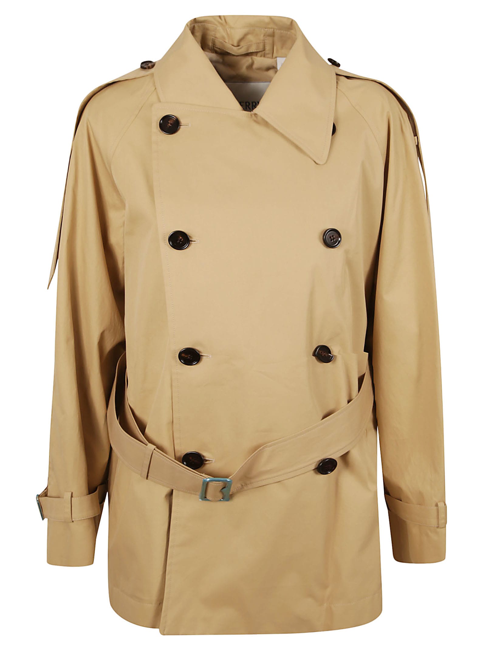 Burberry Loose Belt Double-breasted Trench In Neutral