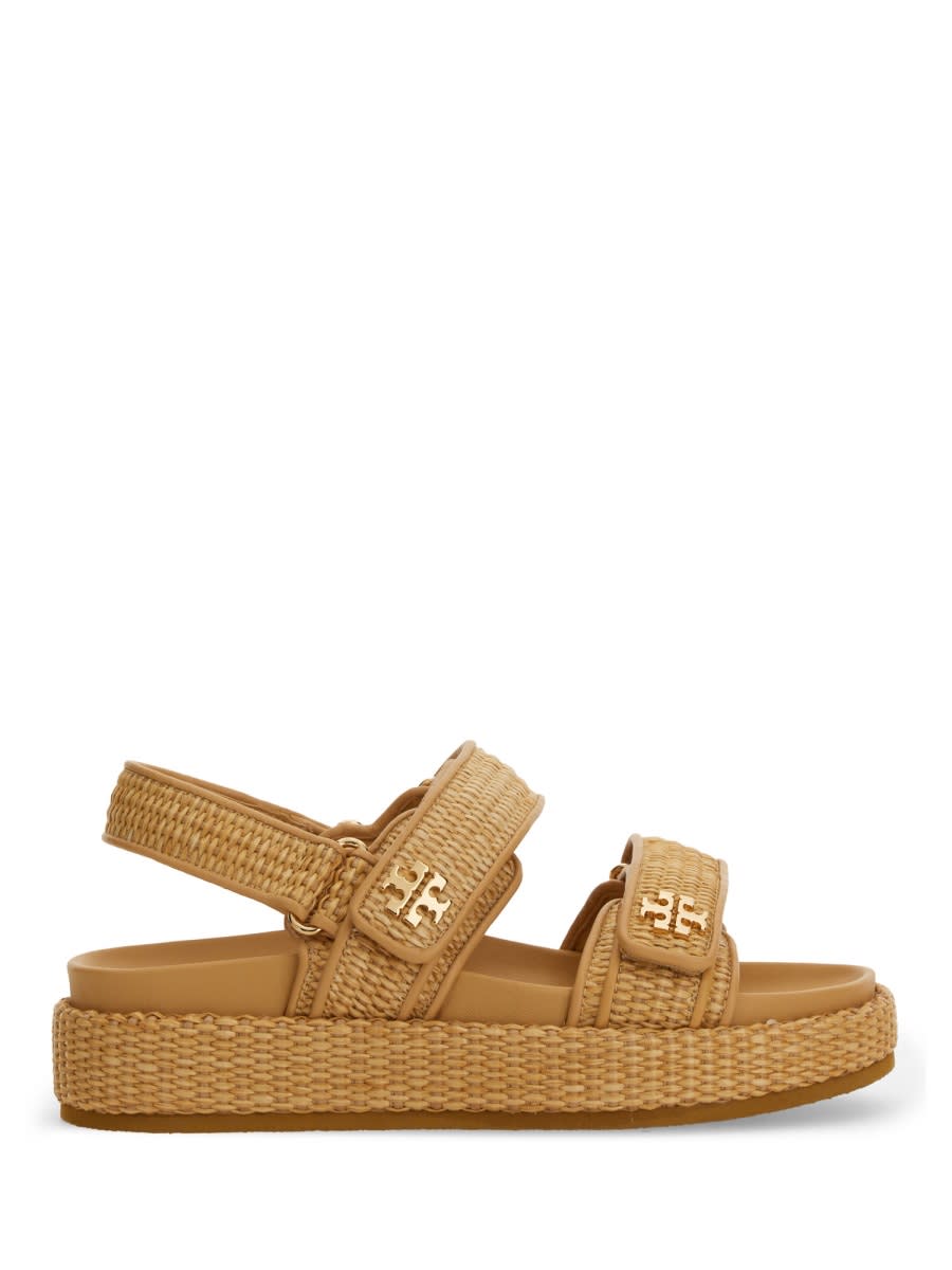 Shop Tory Burch Sandalo Kira In Ivory