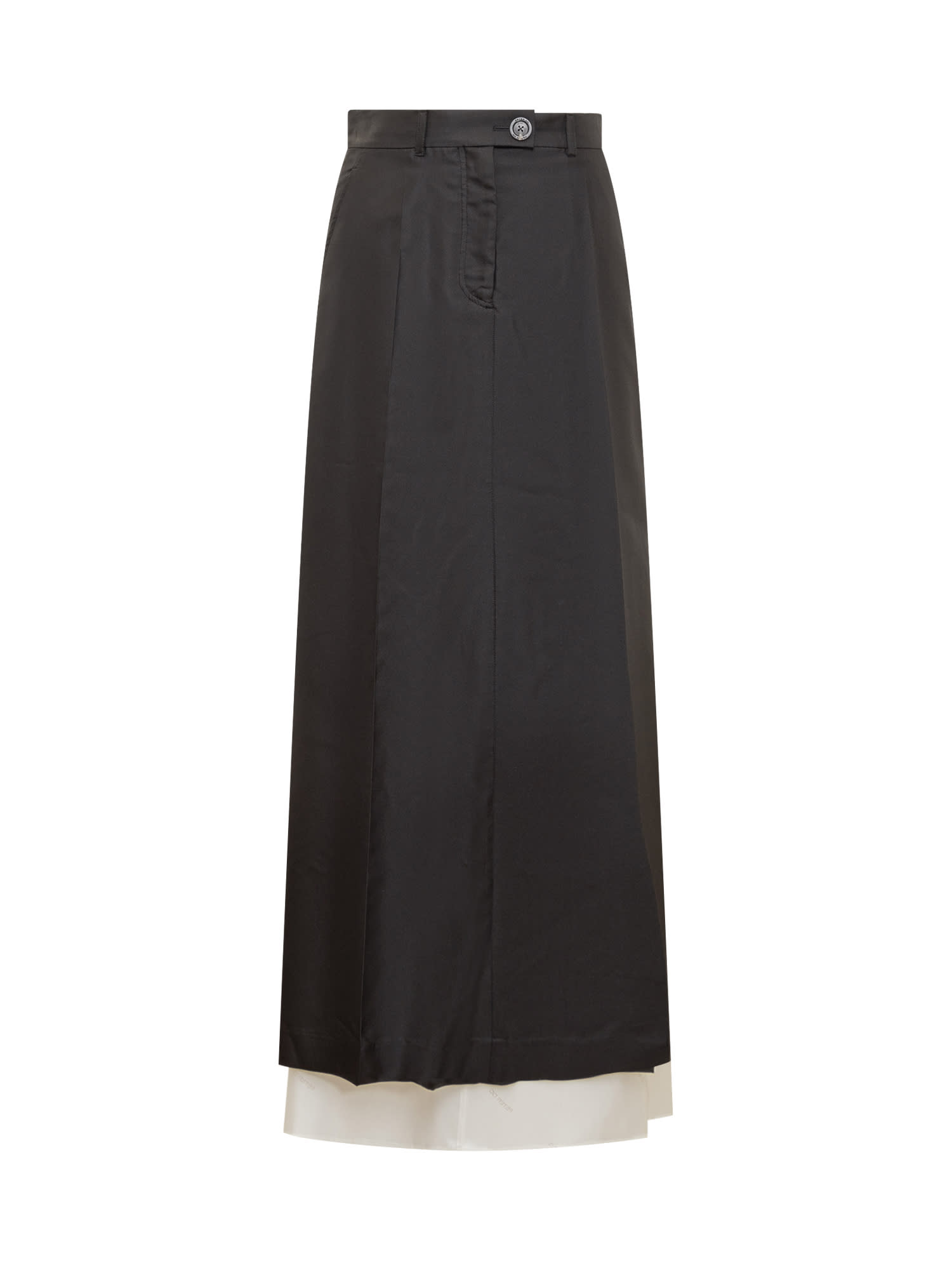 Shop Peter Do Tailored Maxi Skirt In Black