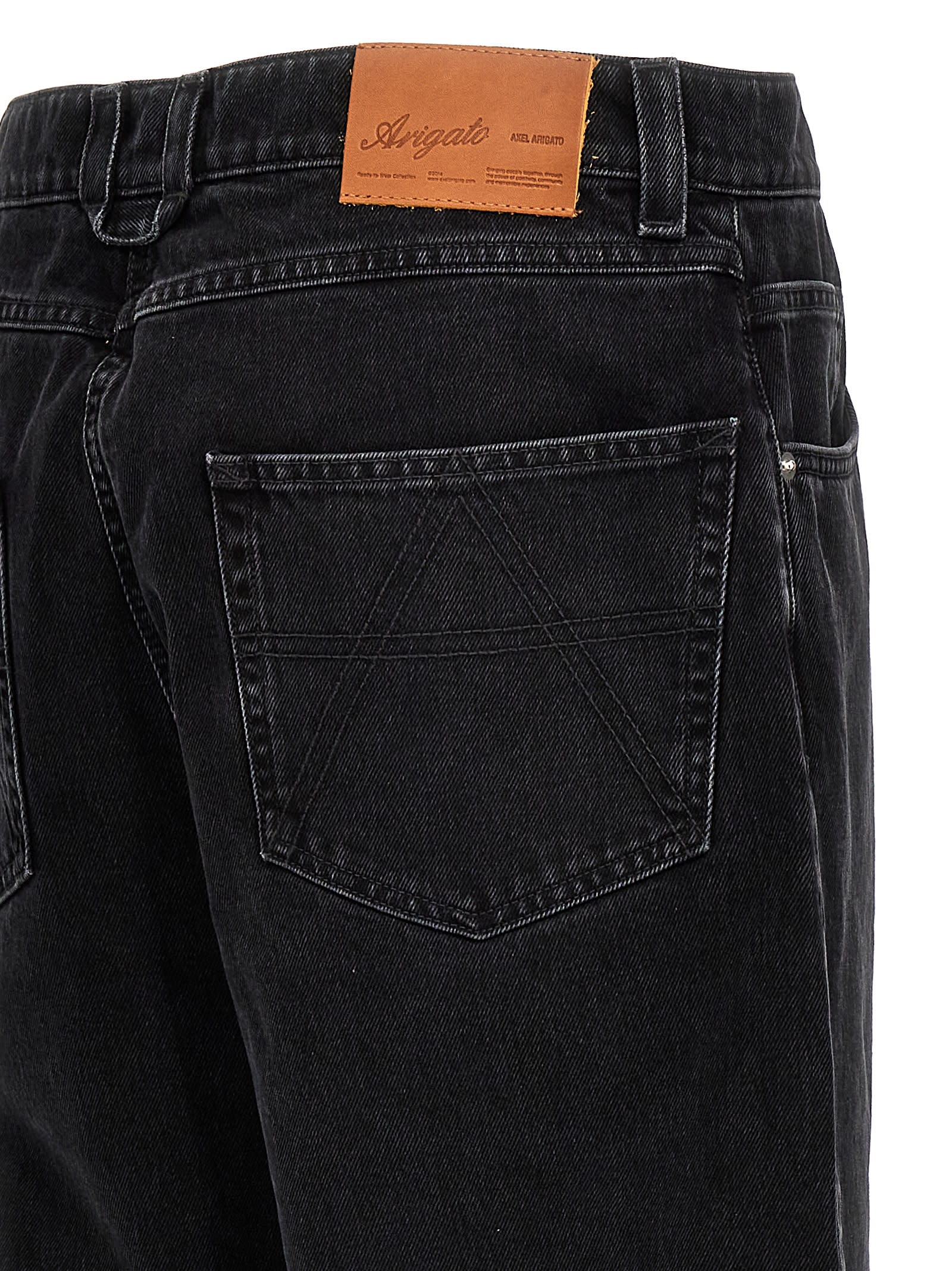 Shop Axel Arigato Zine Jeans In Black