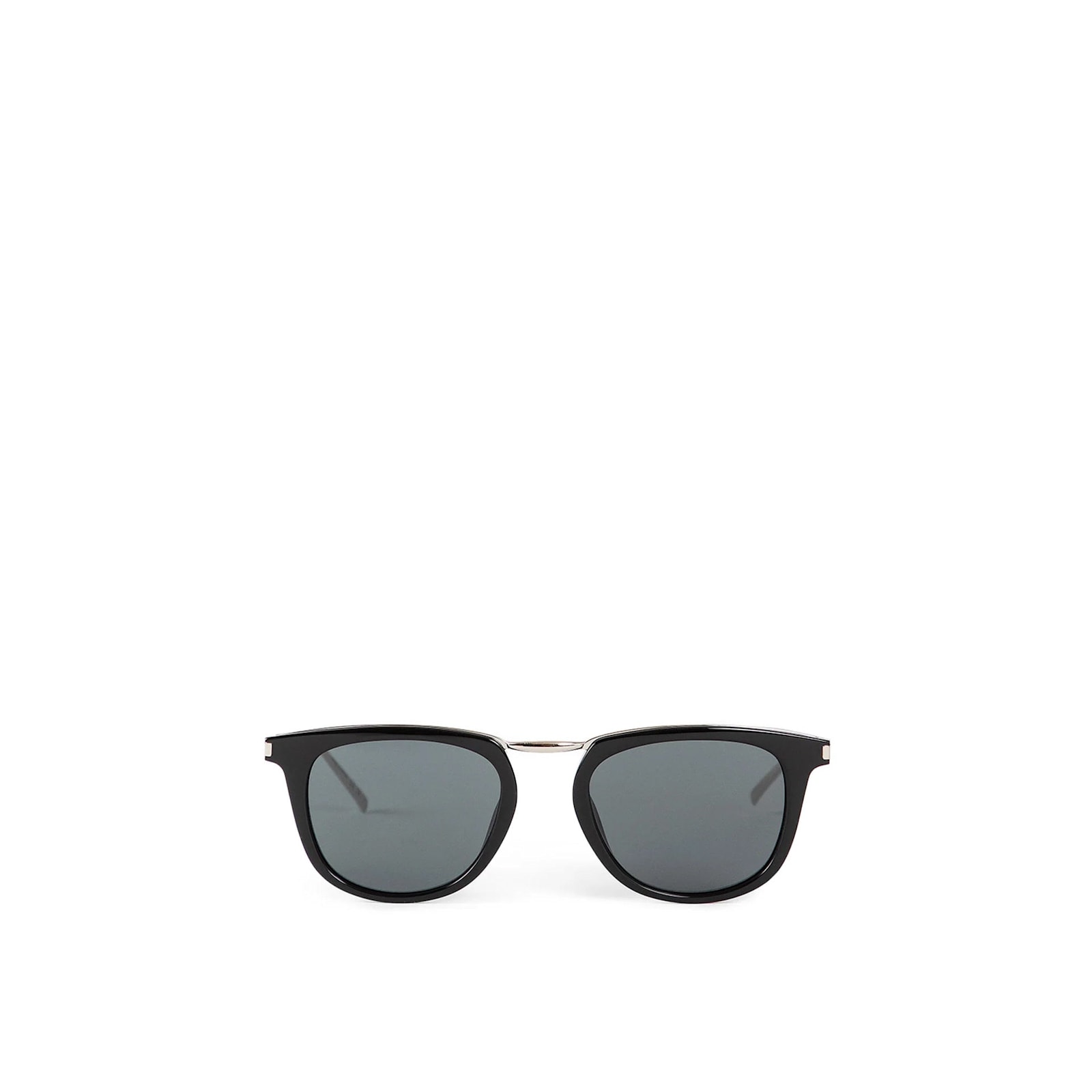 Saint Laurent Slight Cat-eye Acetate Sunglasses With Prescription-ready Frames In Black