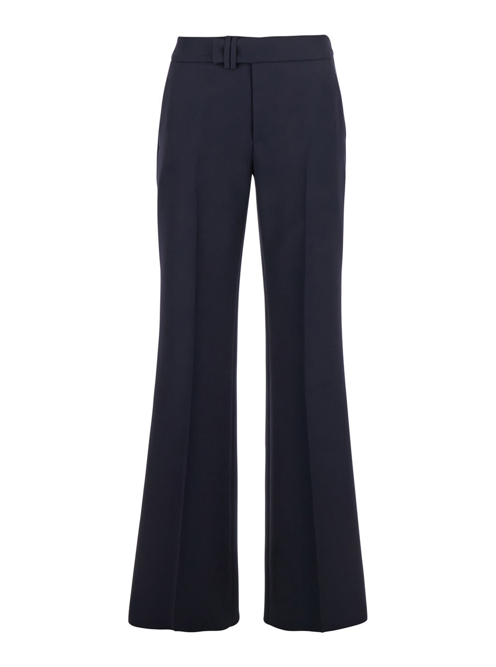 sabine Blue Pants In Virgin Wool And Cashmere Blend Woman