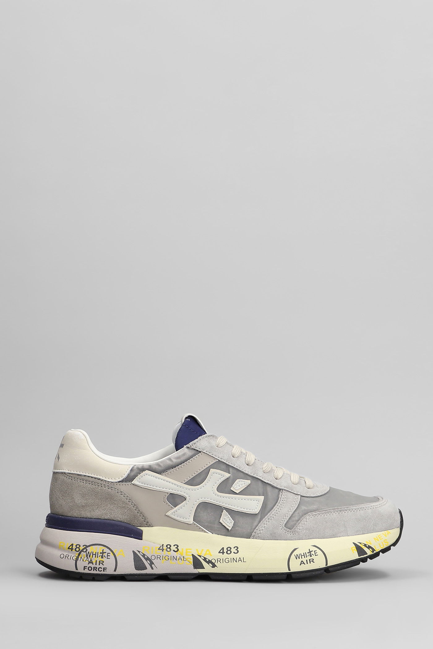 Mick Sneakers In Grey Suede And Fabric
