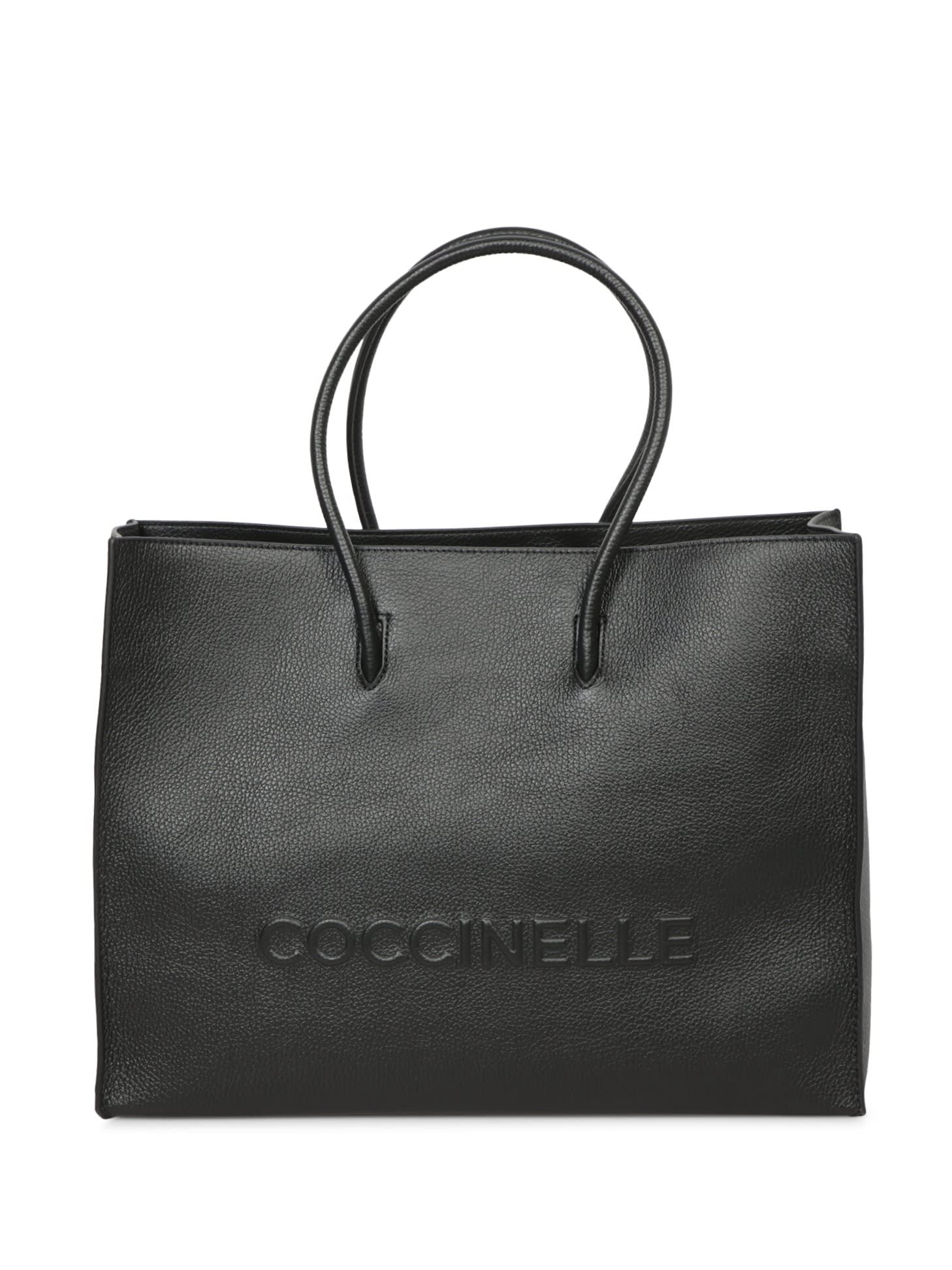 Coccinelle Myrtha Black Tote Bag