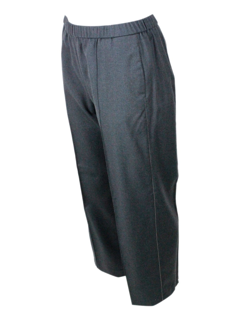 Fabiana Filippi Wool Blend Pants In Gray
