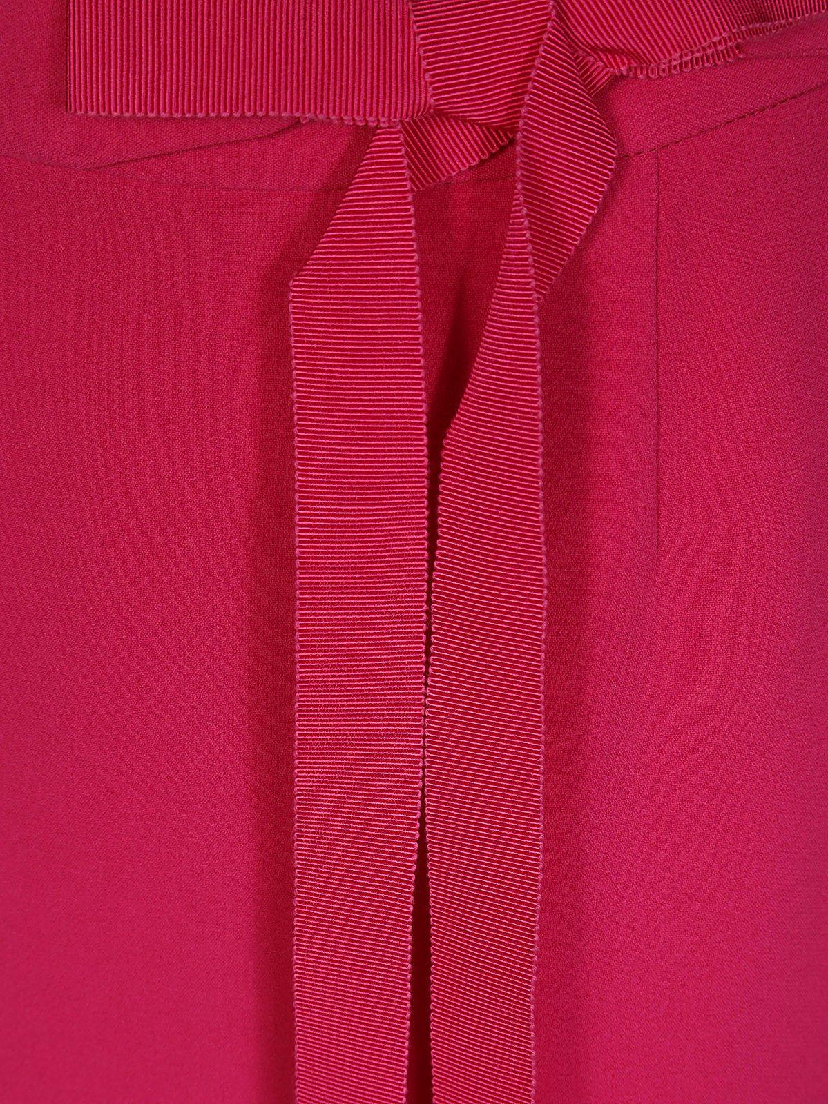 Shop Red Valentino Redvalentino Zip Detailed Stretched Skirt In Fuxia