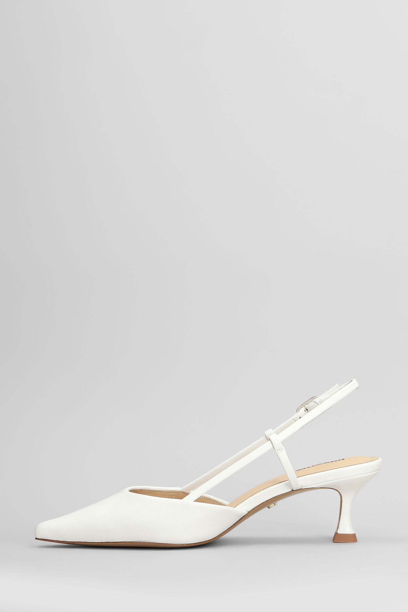 Lola Cruz Carmen Pump 85 Pumps In White Leather In White