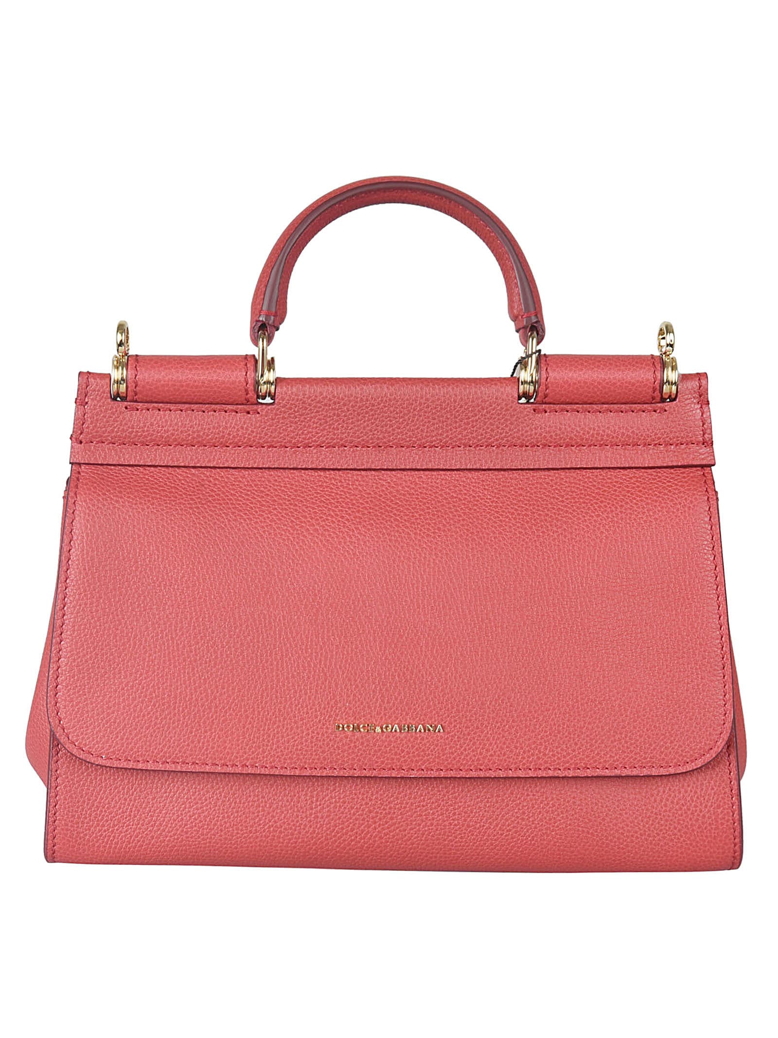 Dolce & Gabbana Flap Tote In Red