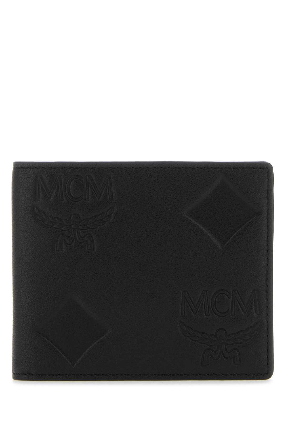Shop Mcm Black Leather Wallet