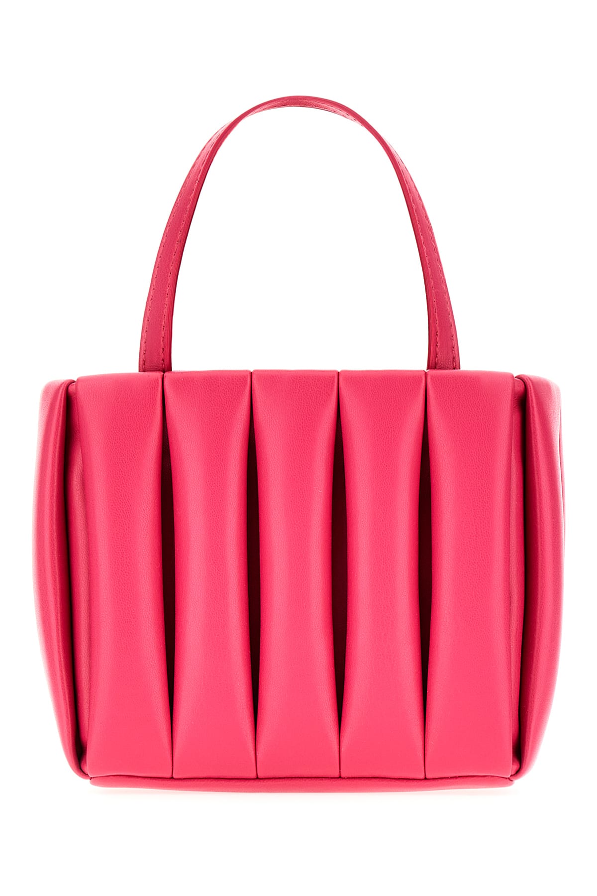 Shop Themoirè Fuchsia Synthetic Leather Aria Handbag In Bouganville