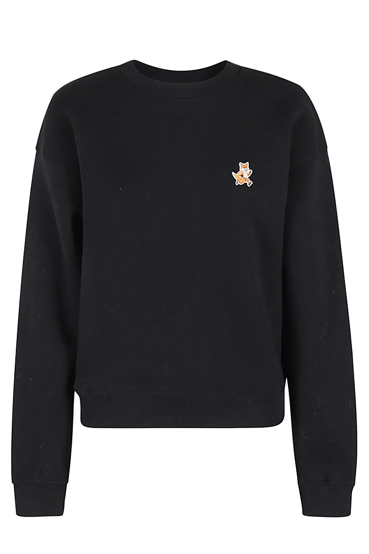 Maison Kitsuné Black Fox Head Sweatshirt In Black