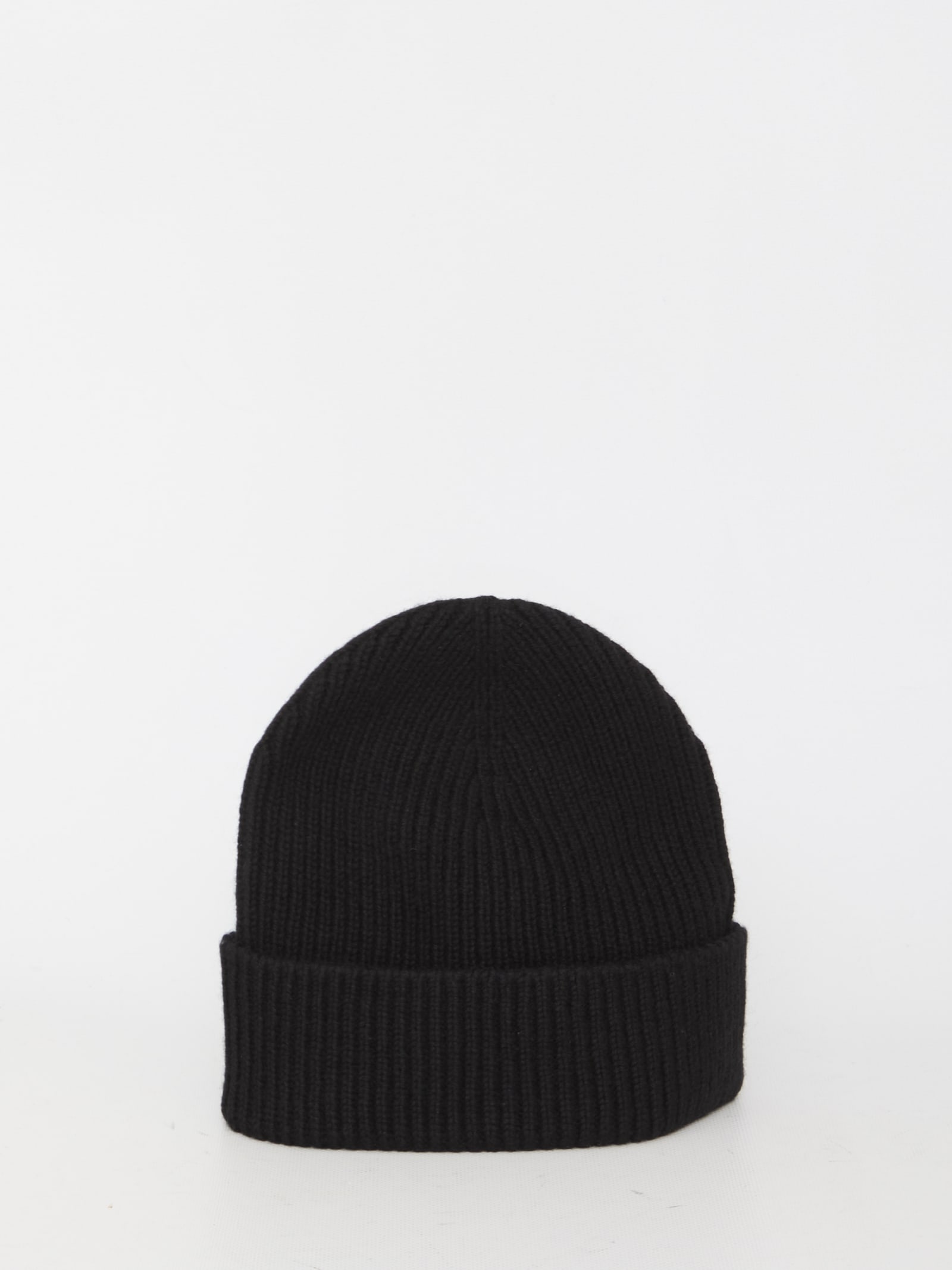 Shop Burberry Cashmere Beanie In Black