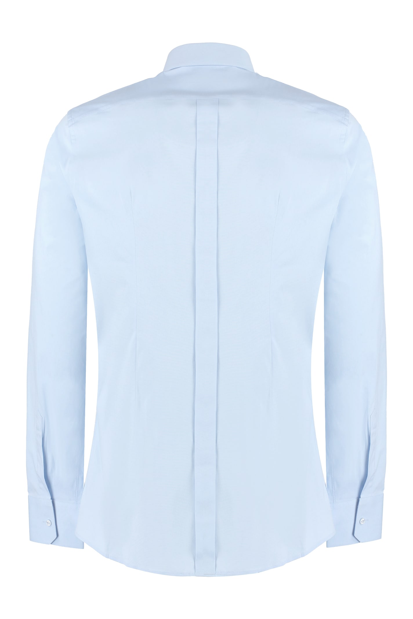 Shop Dolce & Gabbana Cotton Shirt In Light Blue