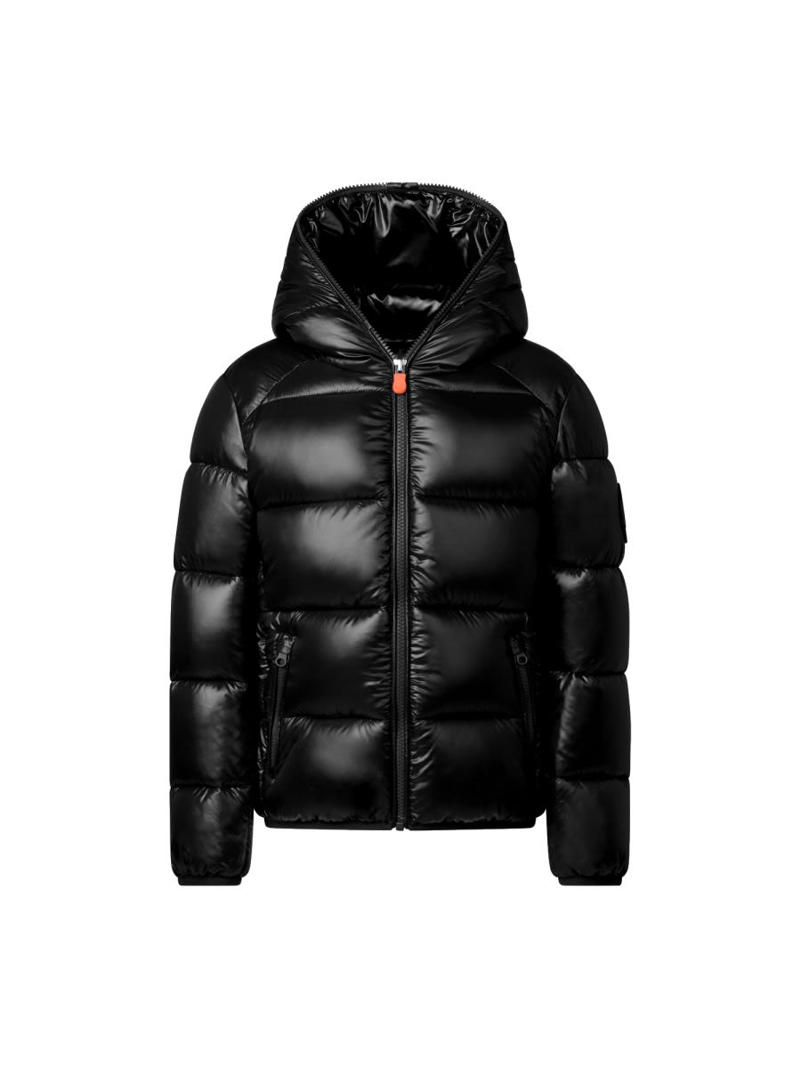 Shop Save The Duck Hooded Jacket In Black