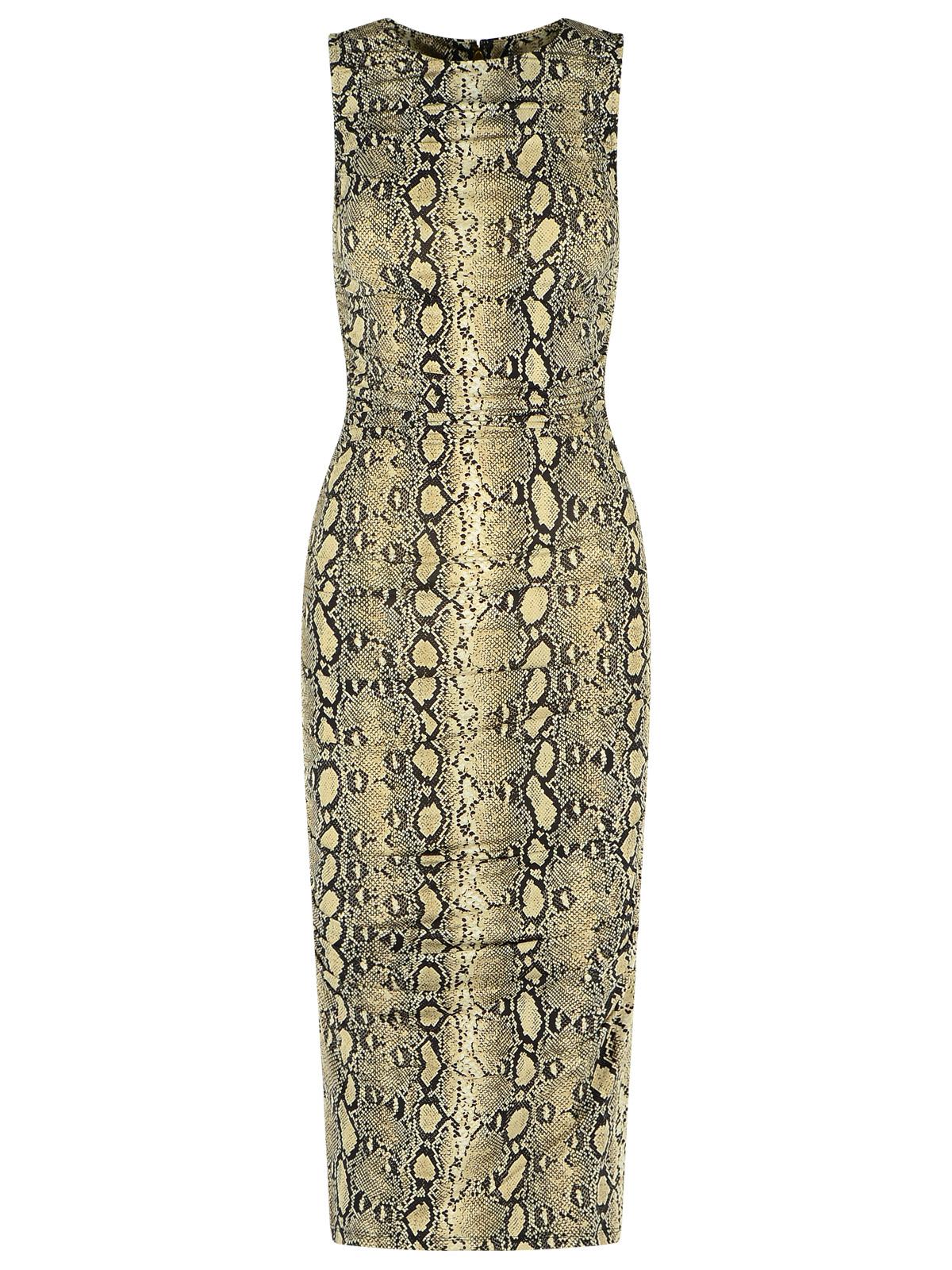 Snake Print Viscose Blend Dress - MICHAEL Michael Kors - Modalova