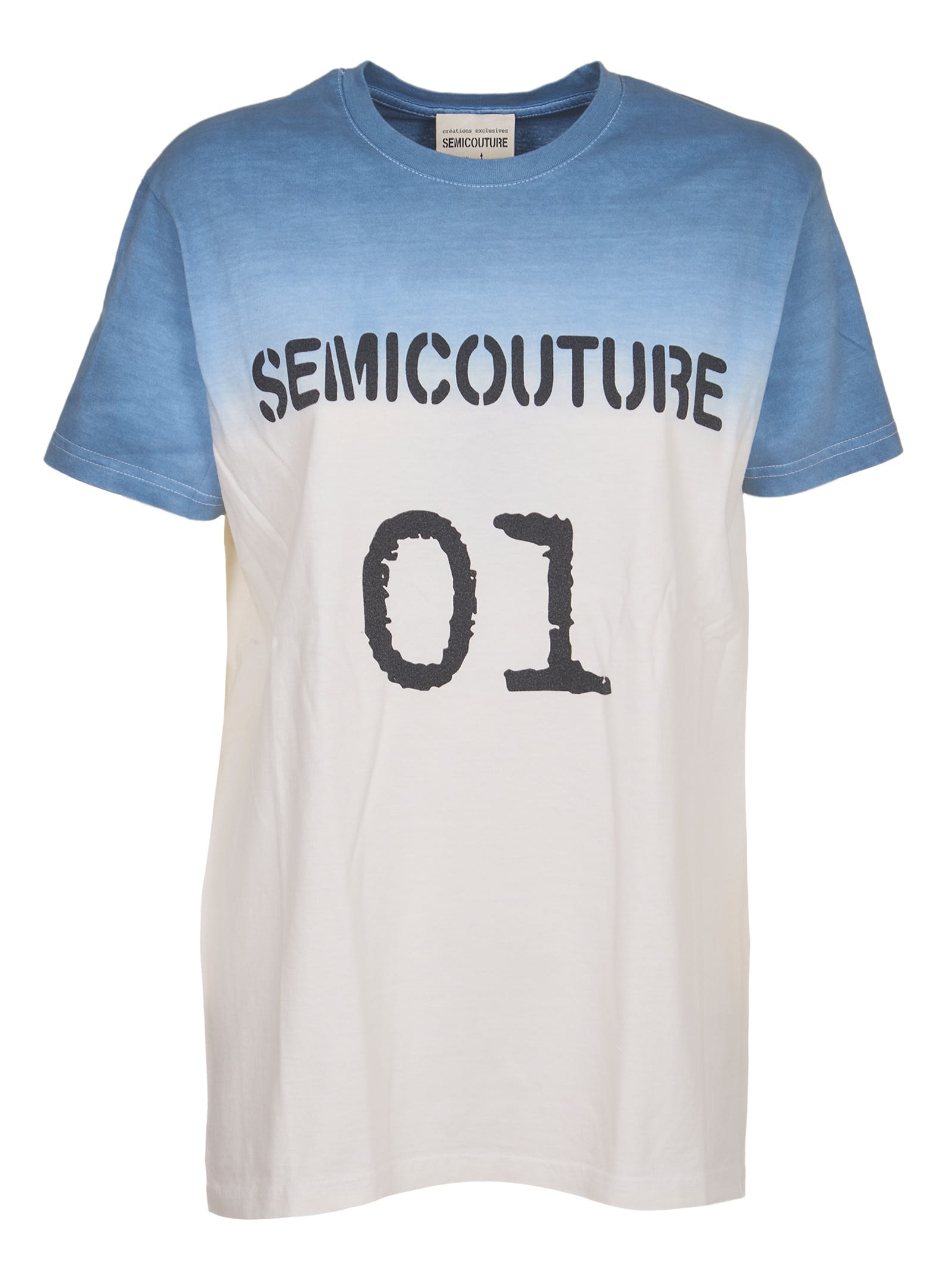 SEMICOUTURE Azure Logo Print T-shirts