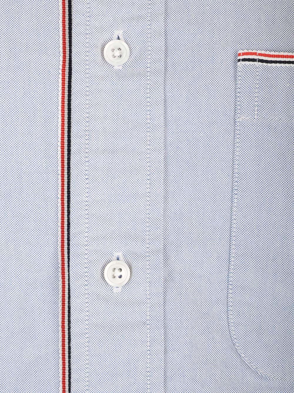 Shop Thom Browne Oxford Framing Shirt In Blue