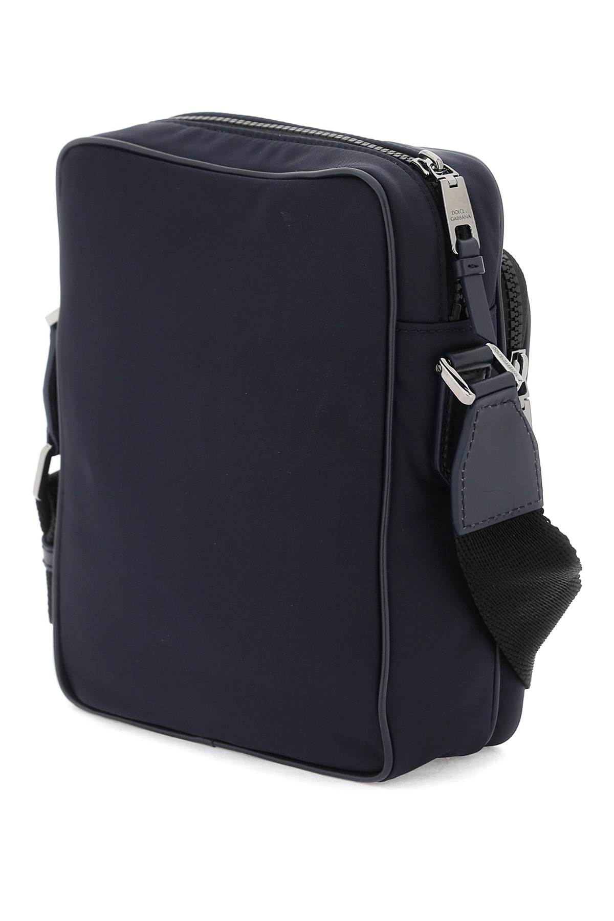 Dolce & Gabbana Nylon Crossbody Bag In Blu Blu Navy (blue)