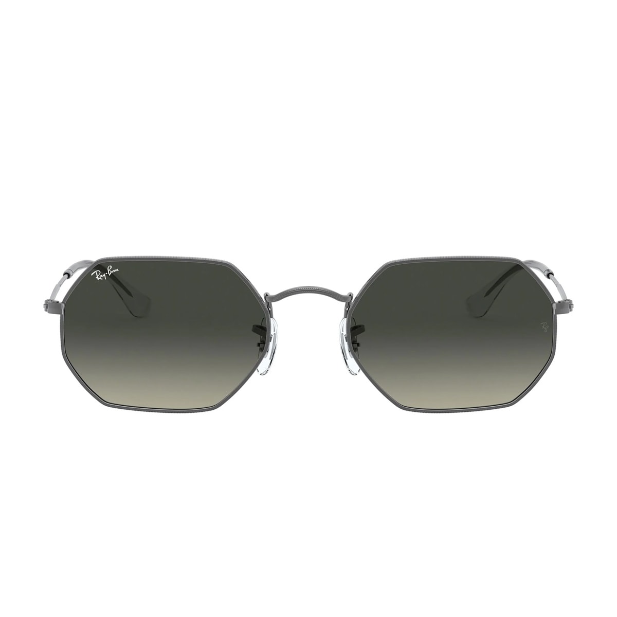 Shop Ray Ban Rb3556n Octagonal Sunglasses In Nero